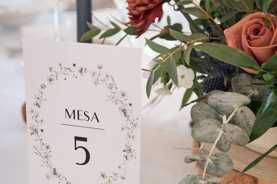Número de mesa