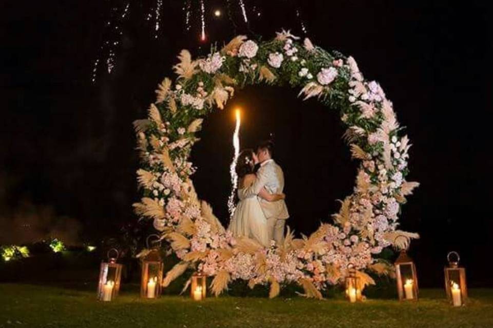 Fogo de artifício - casamento