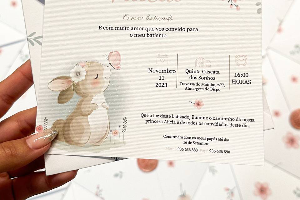 Convite bunny girl