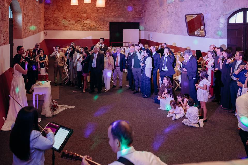 A toast to the Bride and Groom