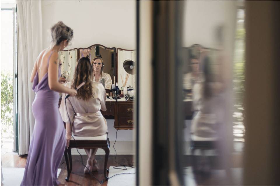 Preparação do cabelo