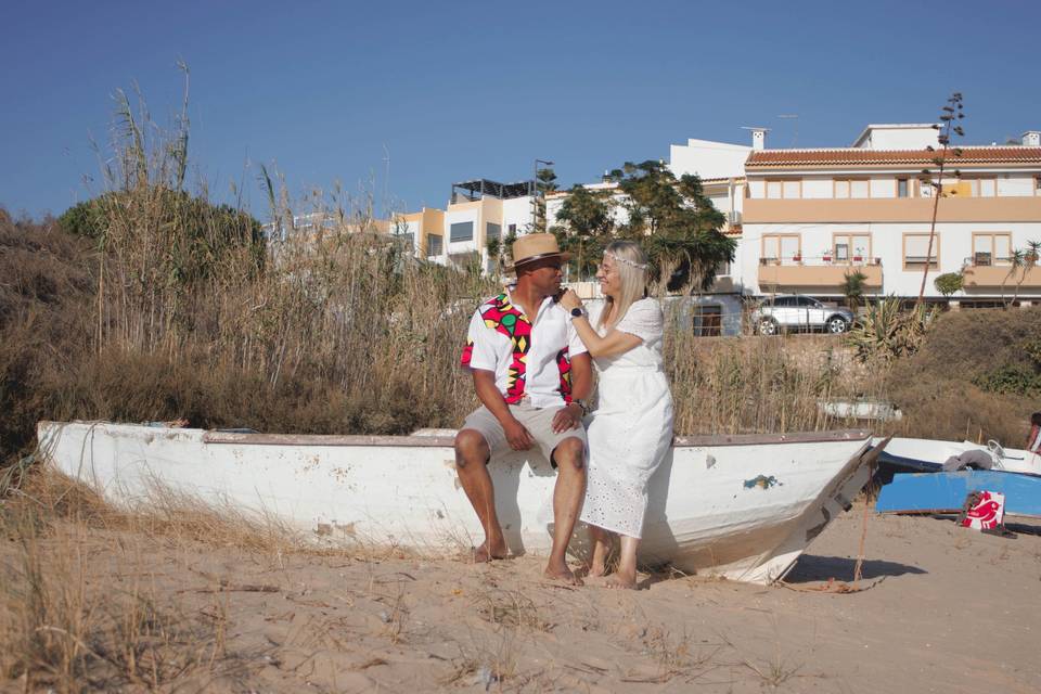 On the beach