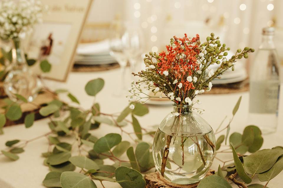 Detalhe centros de mesa