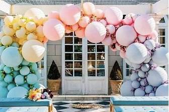 Decoração organica balões