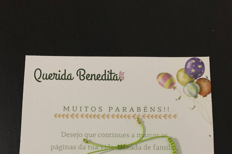 Pulseira Aniversário