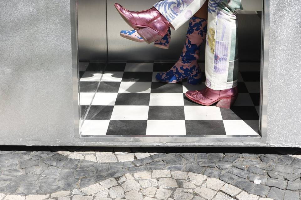 Chão axadrezado