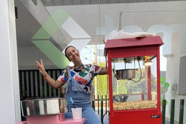 Máquina pipocas e algodão doce