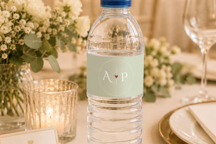Garrafa de agua de 0.33cl  com