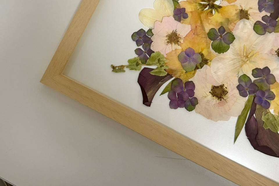 Preservação flores roxas