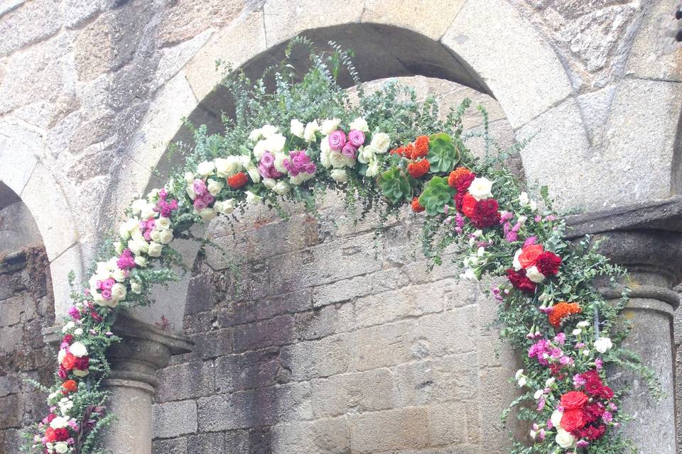 Arco decoração floral