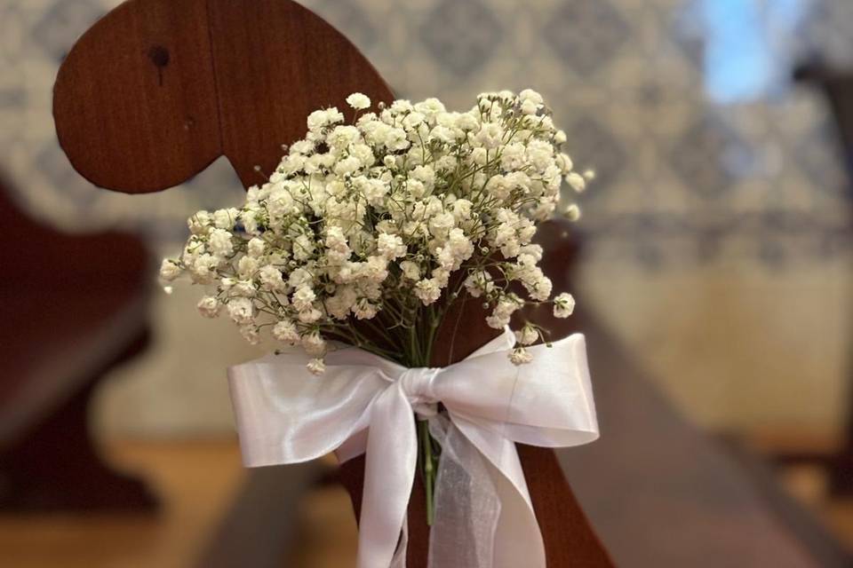 Decoração Bancos da Igreja