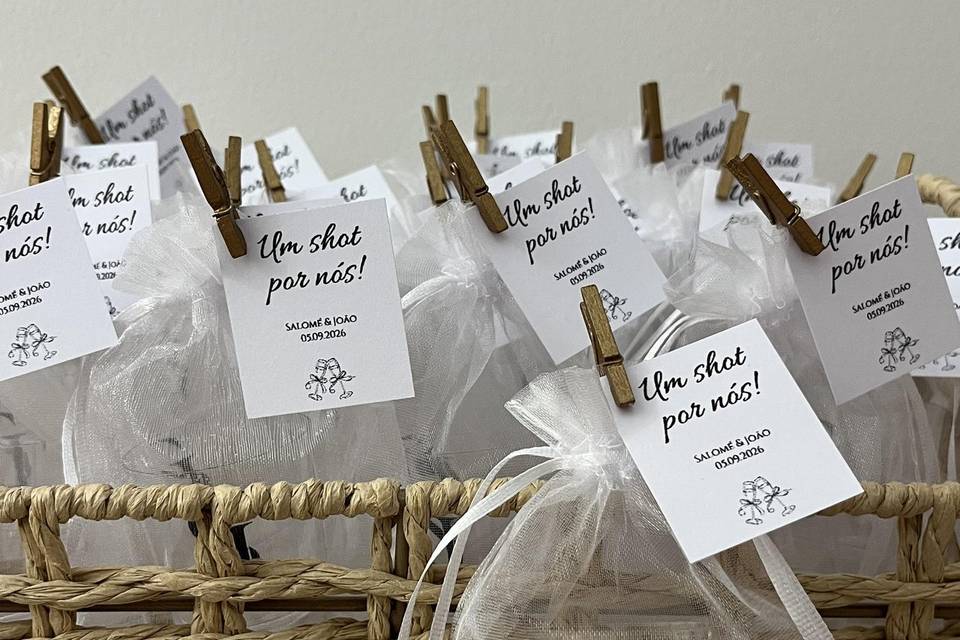 Copos de shot personalizados
