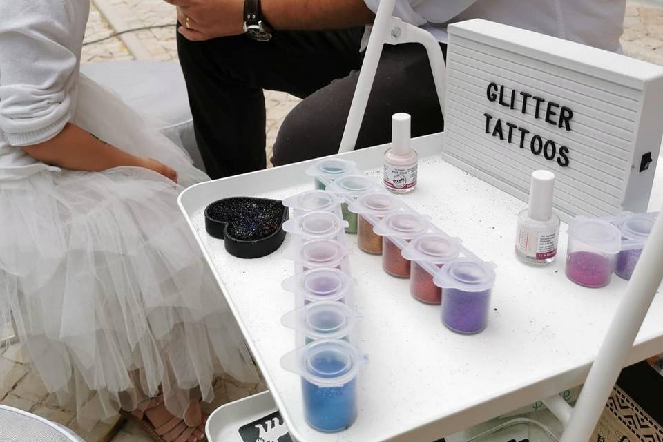 Glitter tattoos