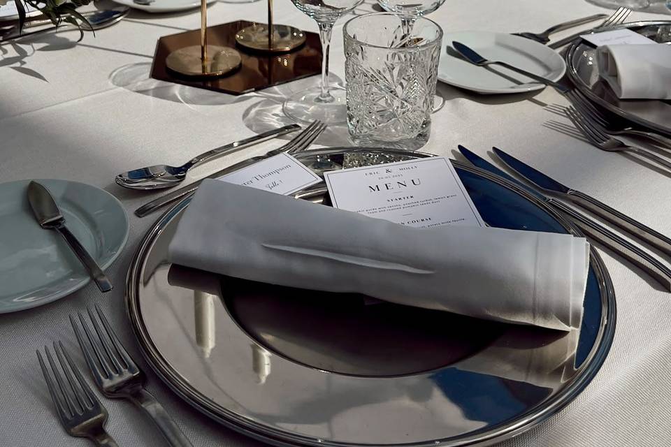 Mesa posta casamento