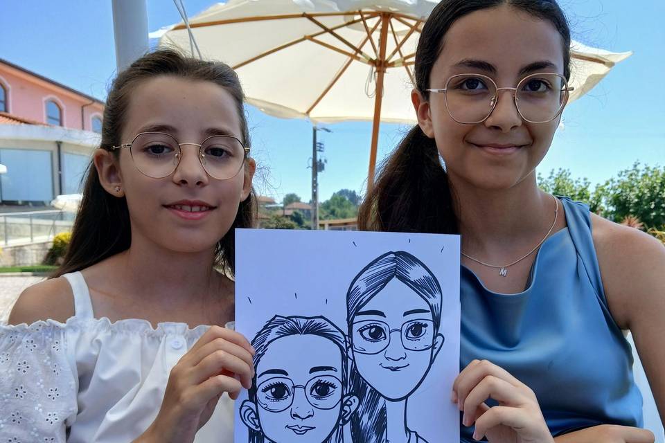 Caricatura em Casamento