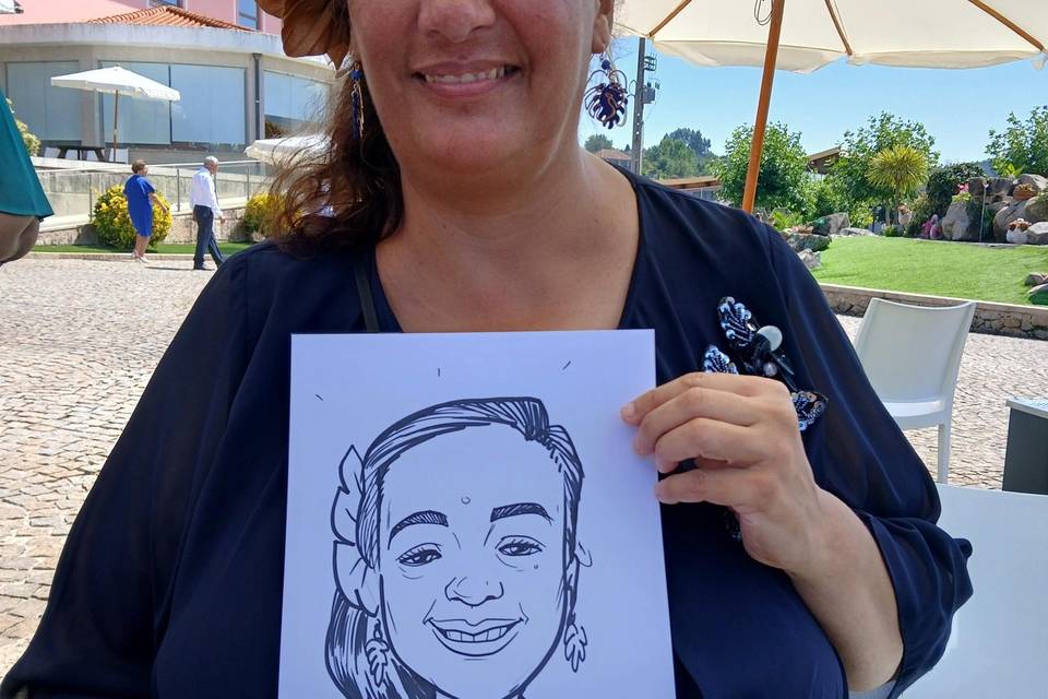 Caricatura em Casamento