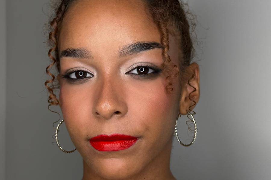 Classic Red lips & Eyeliner