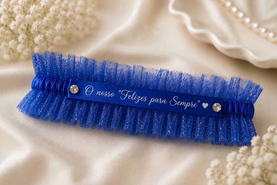 Liga Noiva Azul Personalizada