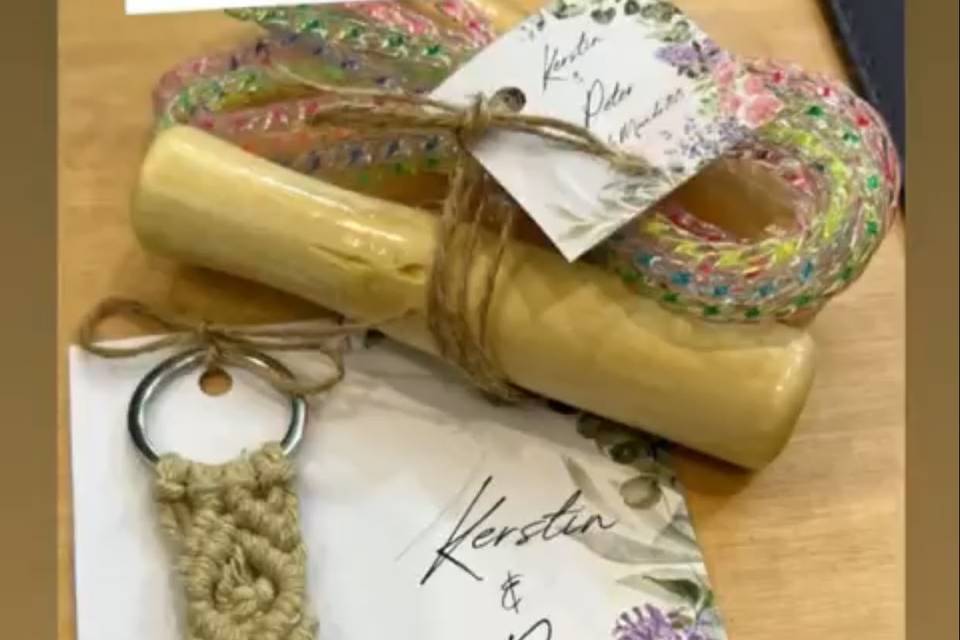Porta-chaves Macramé-Lembrança