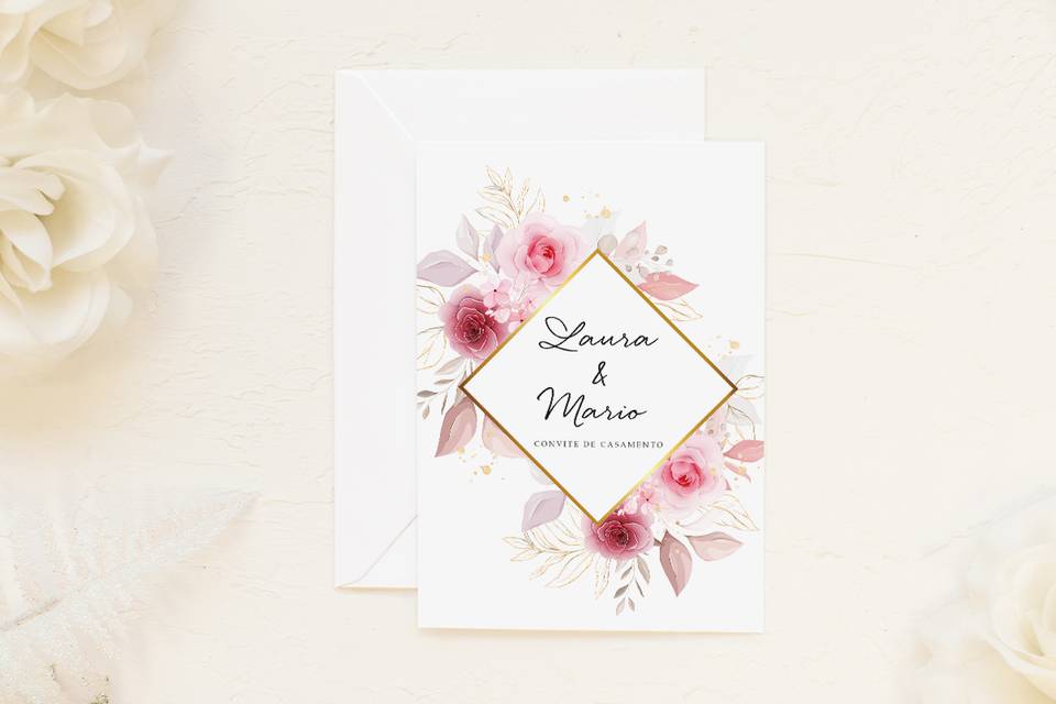Convite de casamento