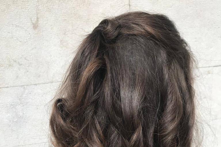 Penteado natural e solto